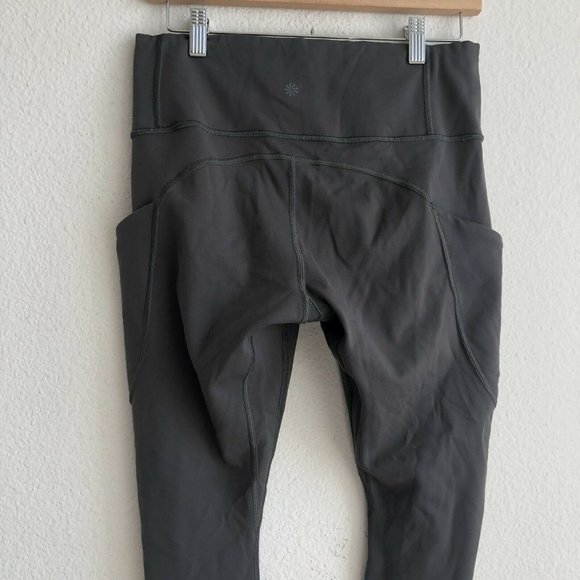 ATHLETA Leggings High Rise Gray Stash Pockets M - Picture 6 of 10